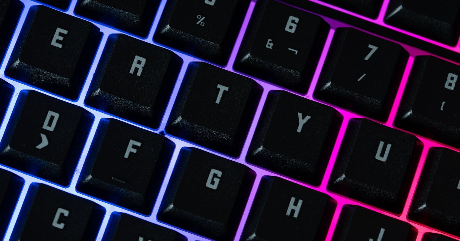 Neon backlit mechanical keyboard
